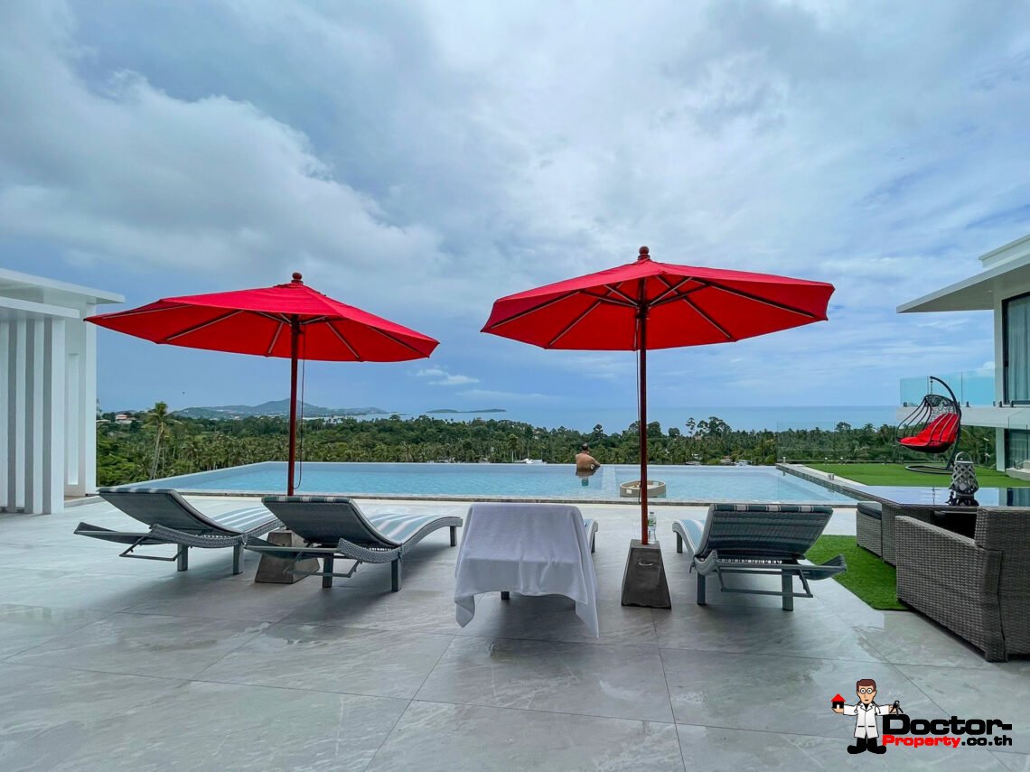 Stunning 7 Bedroom Sea View Villa – Chaweng Noi – Koh Samui – for sale